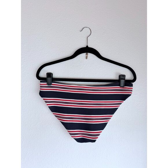 NWT La Blanca Sailor Stripe Hipster Bikini Bottoms in Navy, Red, White & Pink 12 - Picture 5 of 11